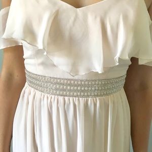 Off-the-shoulders Bridesmaid Dress